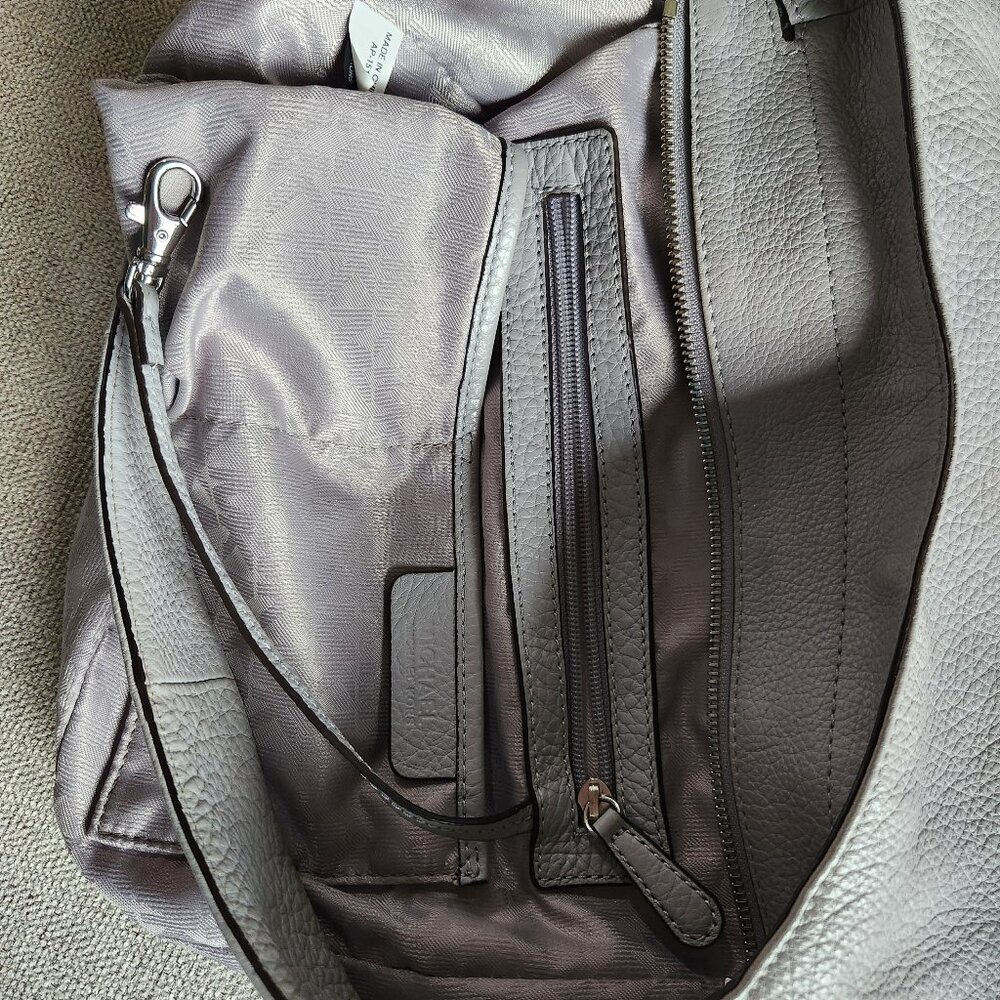 MICHAEL KORS LENA large pebble leather hobo lined light grey - Picture 3 of 15